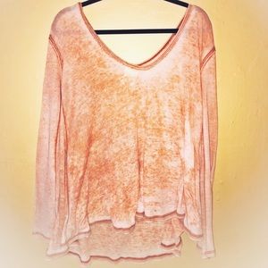 FREE PEOPLE // ACID WASH THERMAL LS
